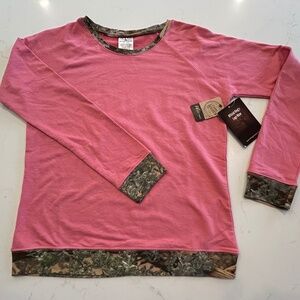 King Camo pink pullover NWT